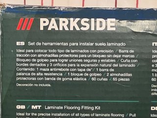 Set Parkside para instalar suelo laminado