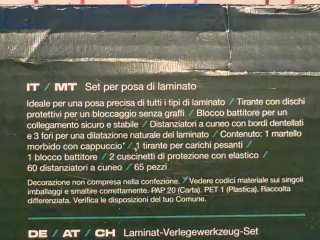 Set Parkside para instalar suelo laminado