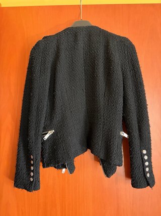 Giacca biker tweed nero Zara - taglia S