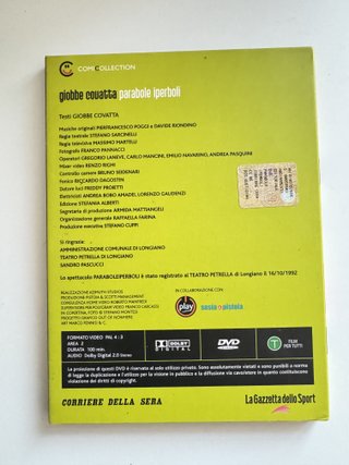 Giobbe Covatta Parabole Iperboli DVD