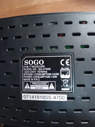 SOGO TDT con mando y cables