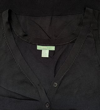 Chaleco de punto Hoss Intropia negro XS Vintage