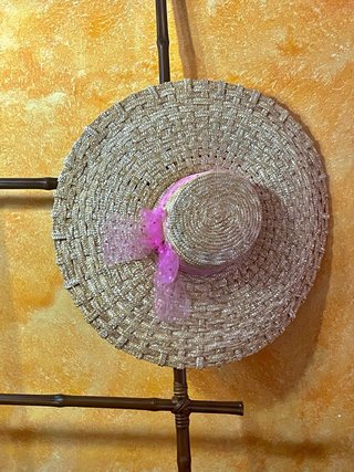Sombrero de paja ala grande para eventos