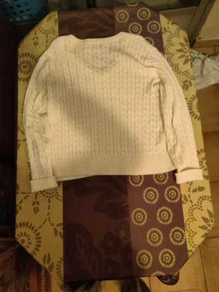 Suéter Polo Ralph Lauren Blanco Cable Knit Mujer