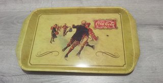 Lote 3 Bandejas y Cubitera Coca Cola Vintage