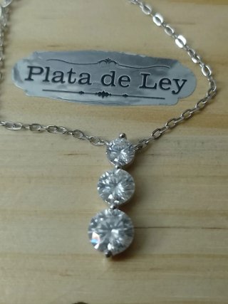 Gargantilla Plata Moissanite