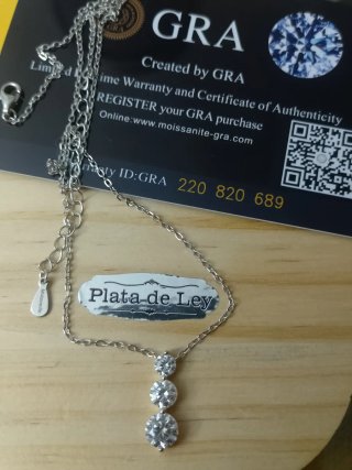 Gargantilla Plata Moissanite