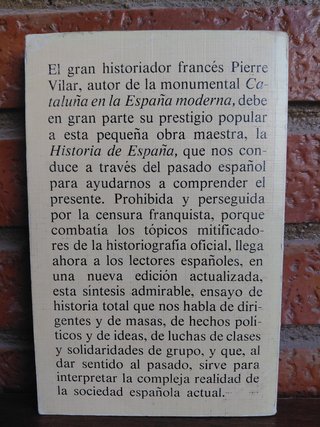 Historia de España. Pierre Vilar