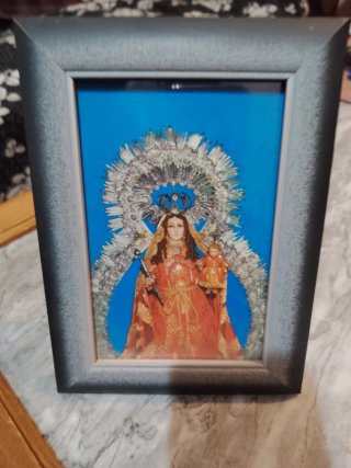 Lote 5 retratos religiosos Vírgenes