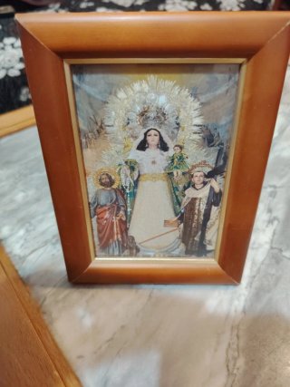 Lote 5 retratos religiosos Vírgenes