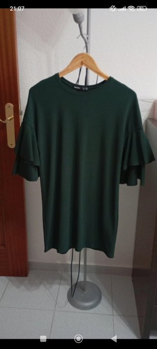 Vestido Bershka verde