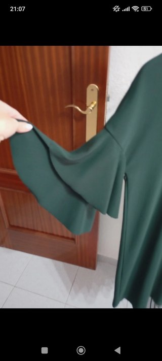 Vestido Bershka verde