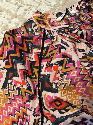 Vestido Zara estampado multicolor