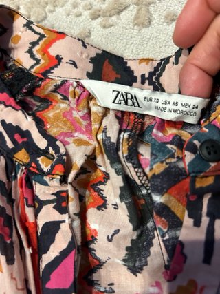 Vestido Zara estampado multicolor