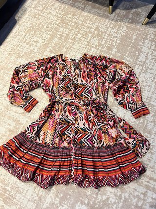Vestido Zara estampado multicolor