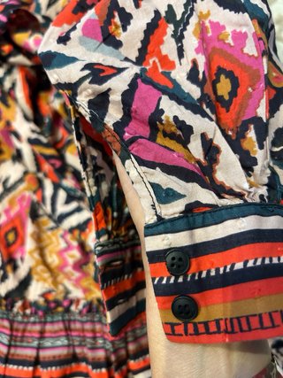Vestido Zara estampado multicolor