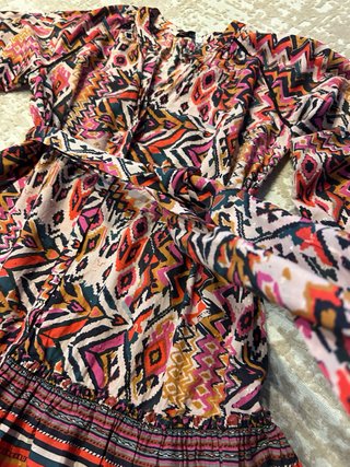 Vestido Zara estampado multicolor