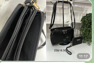 Bolso y monedero oso negro