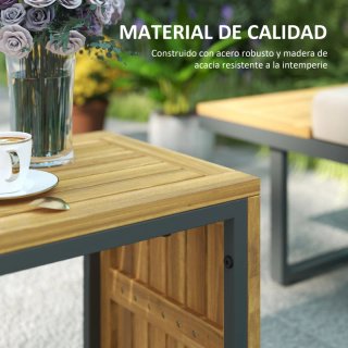 Conjunto Sofá y Mesa Jardín