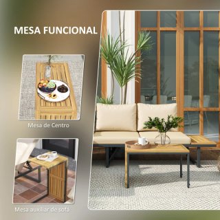 Conjunto Sofá y Mesa Jardín