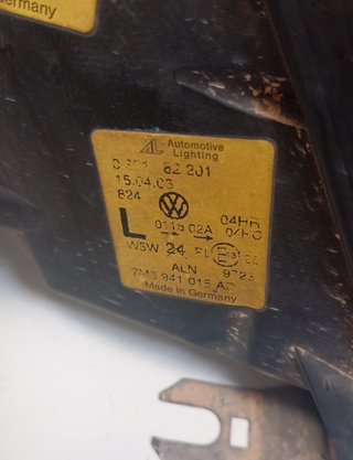 Volkswagen 439786 faro izq 7m3941015ad sharan