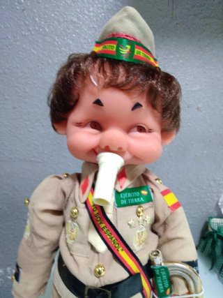 Muñeco funcionando militar ejercito mili