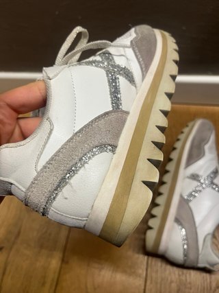 Scarpe Munich Donna Bianco Argento