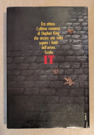 LIBRO STEPHEN KING - IT - 1° Ed. Euroclub 1988