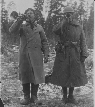Corneta antica Royal Welsh Fusiliers 23 - WW1