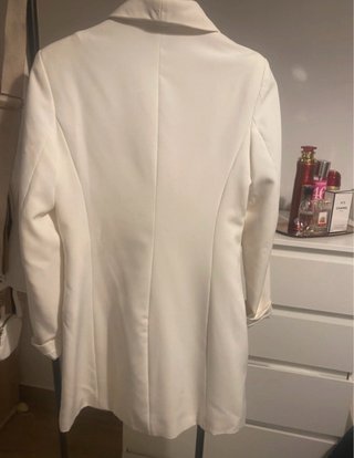 Blazer Zara Blanco Doble Botonadura
