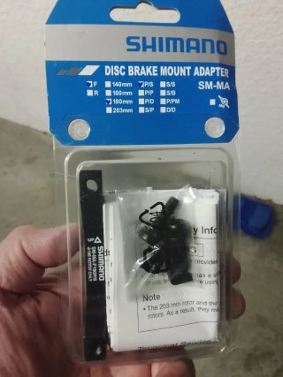 Adaptador Freno Disco Shimano SM-MA 180mm