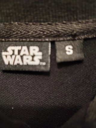 Camisa Polo Star Wars Negra Talla S