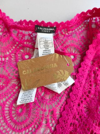 Copricostume Calzedonia Pizzo Rosa Taglia Unica