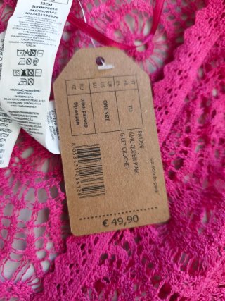 Copricostume Calzedonia Pizzo Rosa Taglia Unica