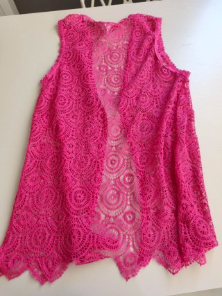 Copricostume Calzedonia Pizzo Rosa Taglia Unica