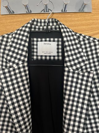 Americana cuadros vichy Bershka Talla S