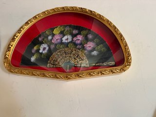 Abanico Clásico Decorativo Enmarcado