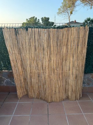 Valla natural cañizo para ocultación