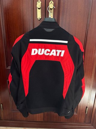 Chaqueta Ducati Cordura Negra y Roja
