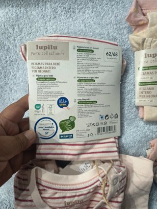 8 Set Lupilu Pijamas Bebé 62/68 (2 uds)