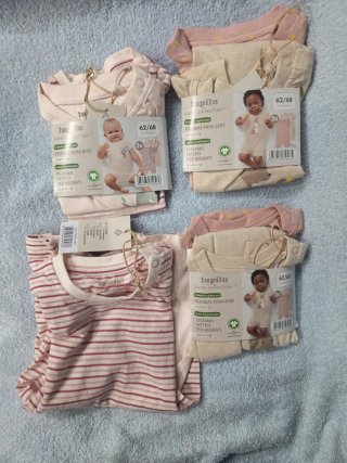 8 Set Lupilu Pijamas Bebé 62/68 (2 uds)