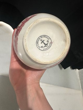 Bote tocador Cartuja porcelana