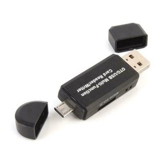 OTG/USB Multi-Function Card Reader/ writer para pc y moviles