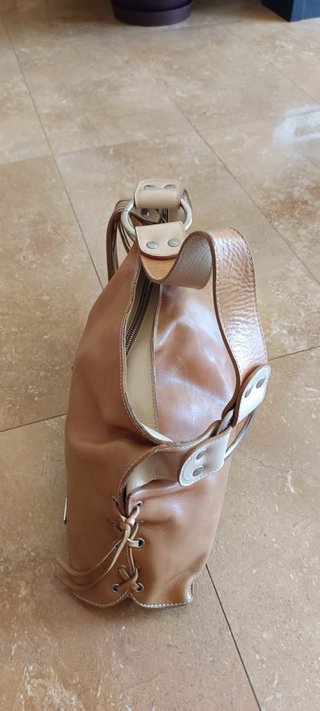 Bolso Tous Hobo Piel Auténtica Beige