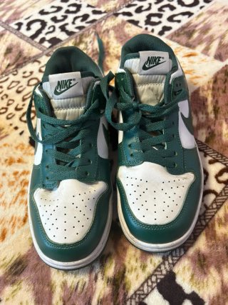 Zapatillas Nike Dunk Verdes y Blancas