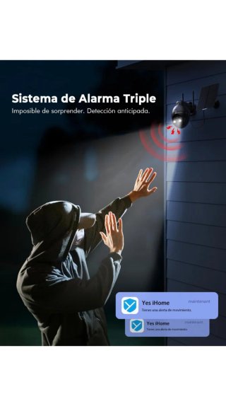 Cámara Vigilancia Solar YI PTZ Exterior