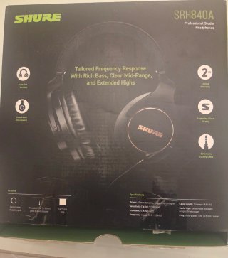 Shure SRH840A Auriculares Cable Negro