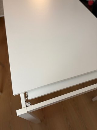Mesa comedor extensible blanca