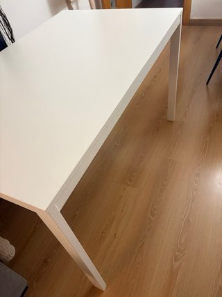 Mesa comedor extensible blanca