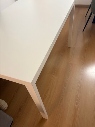 Mesa comedor extensible blanca